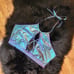 Holographic Strappy Halter Crop Top Women's Size XL