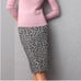 Talbots Cheetah Print Gray and Pink Pencil Skirt size 12P petite new!!!