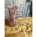 Red Toile Vase, French Country Vase, Decoupage Vase, Home Decor