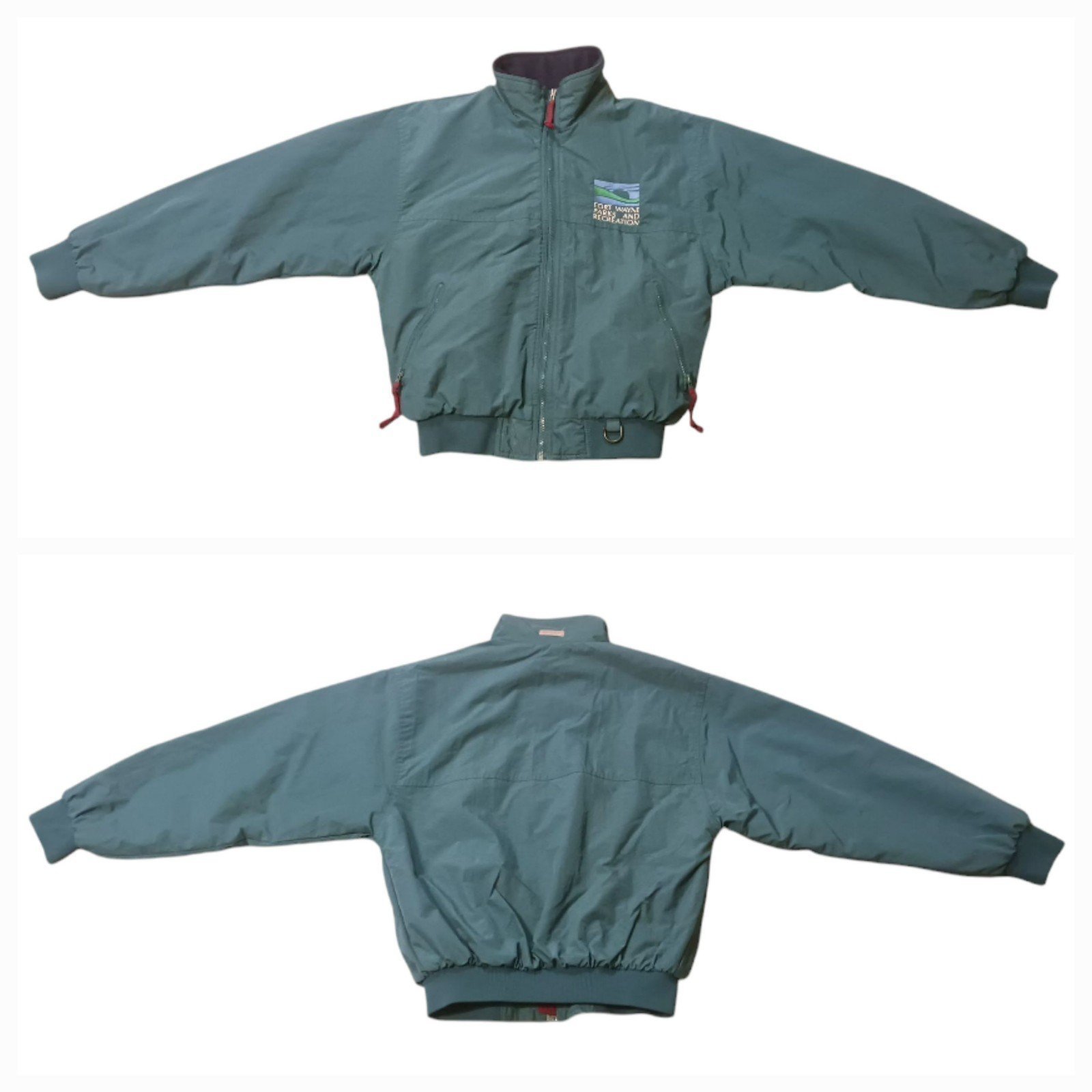 Vintage Dunbrooke Fort Wayne Parks and Recreation Bomber Jacket (S)