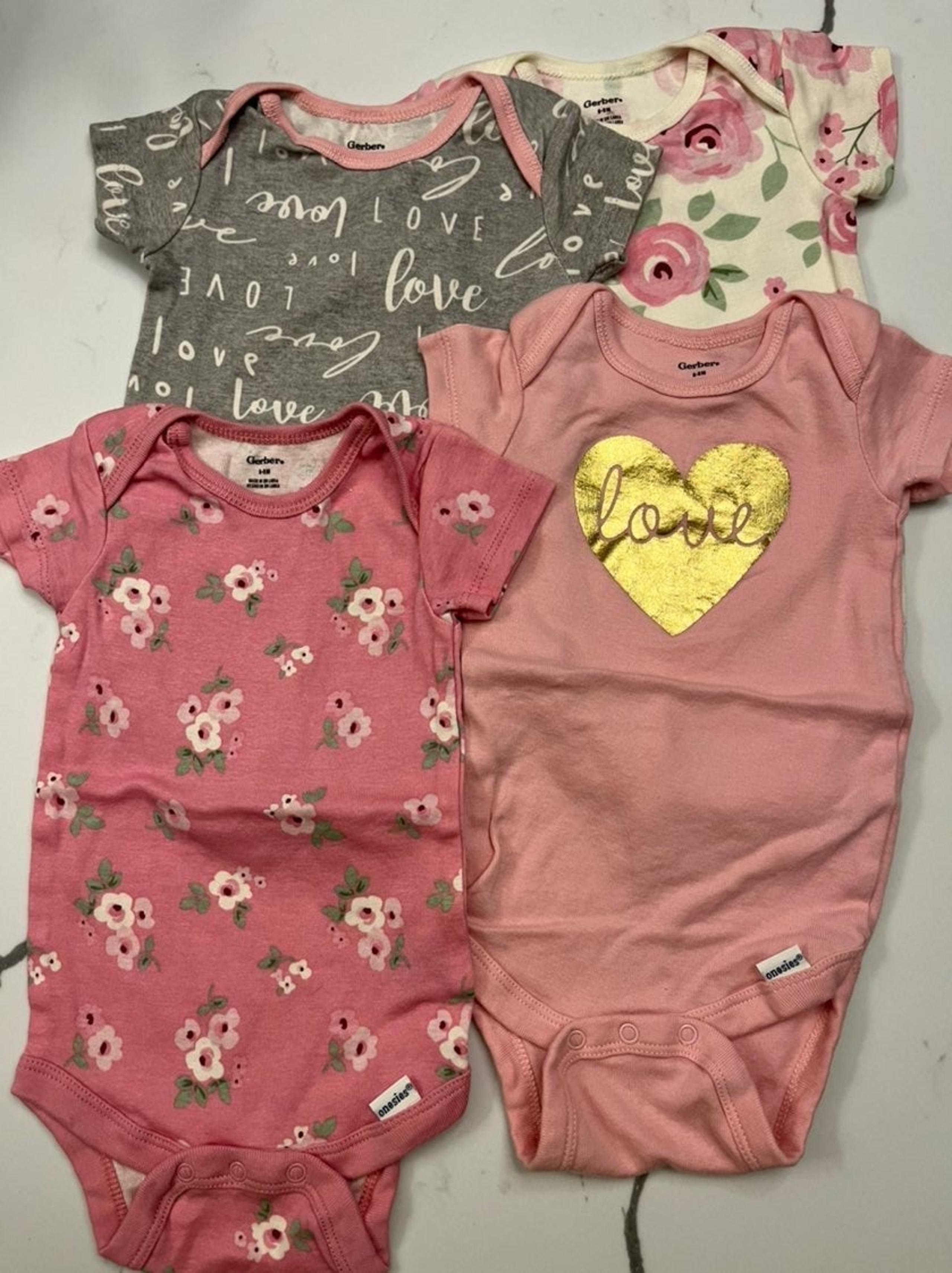 6-9m Gerber 5-pack Onesies
