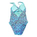 BLEU ROD BEATTIE One Piece St. Tropez Swimsuit Halter Criss Cross Back Blue 10