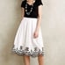Anthro Moulinette Soeurs White Poplin Skirt