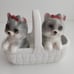 Norcrest Salt Pepper Shakers Yorkies in Basket Japan Vintage