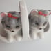Norcrest Salt Pepper Shakers Yorkies in Basket Japan Vintage