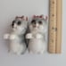 Norcrest Salt Pepper Shakers Yorkies in Basket Japan Vintage