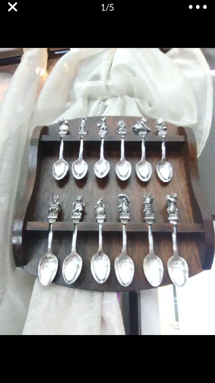 Beatrix, spoon set, silver, full 12 set