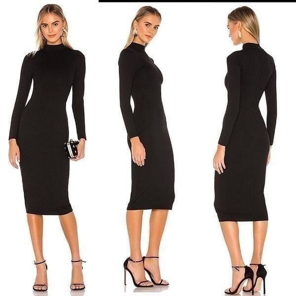Lovers + Friends Rylan Midi Dress in Black small