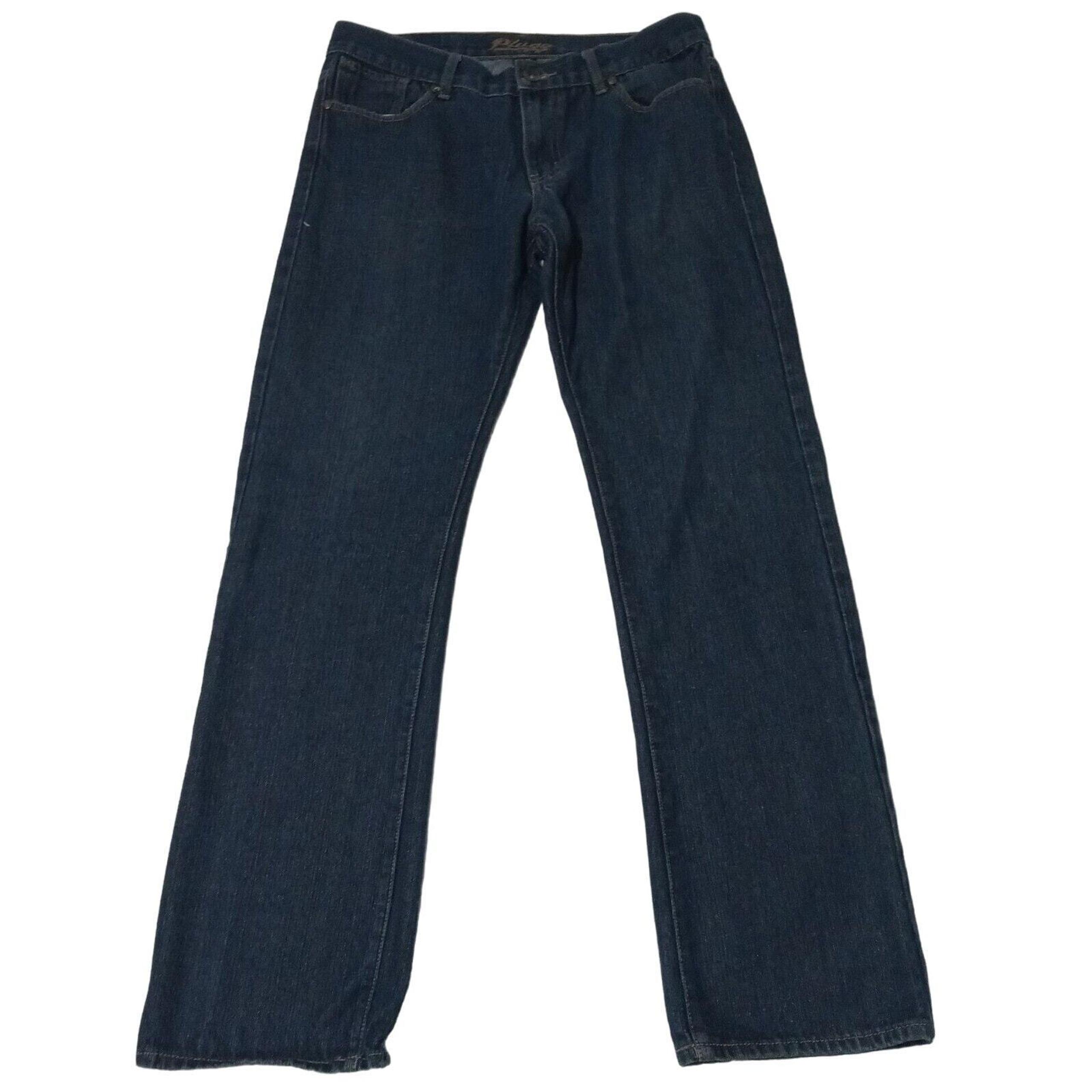 Plugg Jeans 34 X 32 Men's Western Wear Vintage 83 Denim Cowboy 5 Pockets Cotton