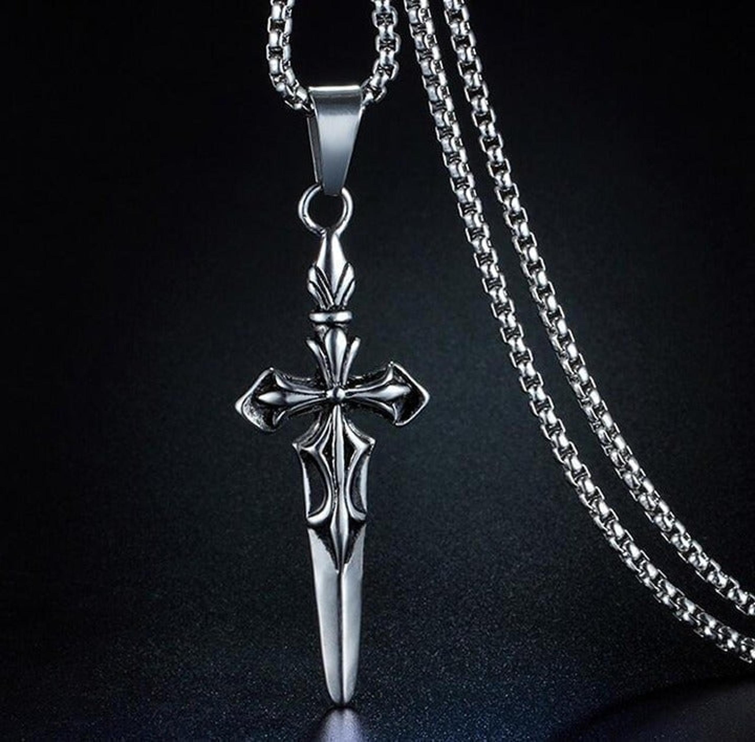 Fashion cross hip hop pendant necklace for women/men, N90201P180