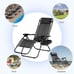 Set Of 2 Relaxing Recliners Patio Chairs Adjustable with Cup Holder - NEW