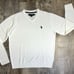 U.S. POLO ASSN. Men's white sweater Size Medium 100% Acrylic