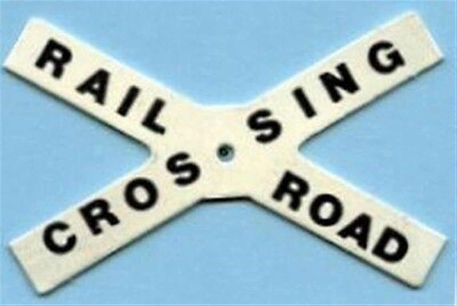 AMERICAN FLYER CROSSBUCK 759/760 RAILROAD CROSSING SIGN w/RIVET S Gauge Parts