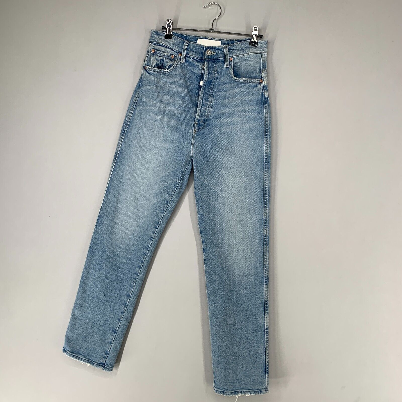 Mother Jeans Women 27 Blue Denim High Rise Tippy Top Frisky Ankle I Confess 27