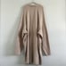Free People Longline V Neck Long Sleeve Sky Grey Beige Sweater Tunic Dress