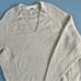 Free People Longline V Neck Long Sleeve Sky Grey Beige Sweater Tunic Dress