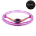 JDM Nismo Universal 6-Hole 350mm Deep Dish Purple Crystal Bubble Steering Wheel