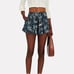 NWT 245 Ulla Johnson Zev High Waist Shorts Slate Blue Size 8