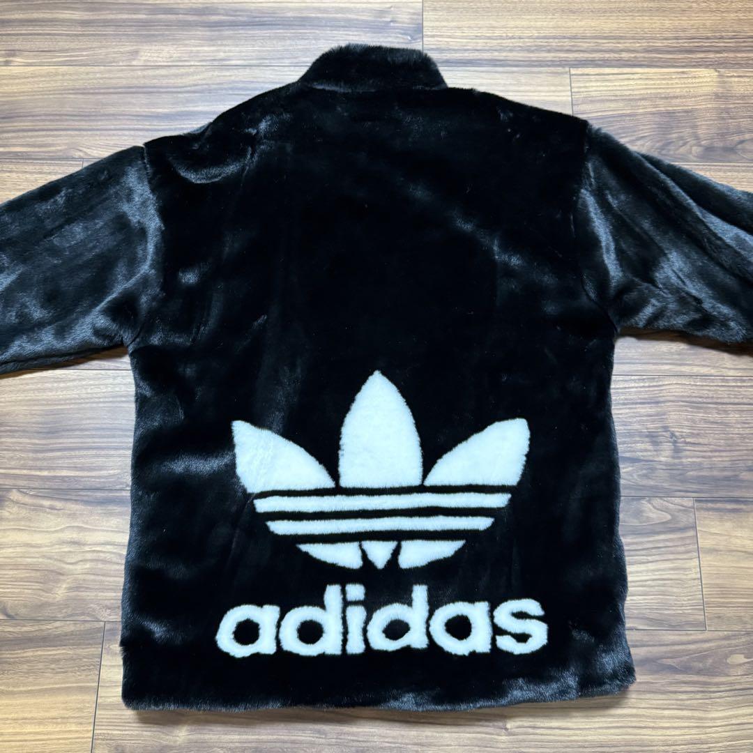 【Super Rare】adidas Fleece Jacket Boa Black