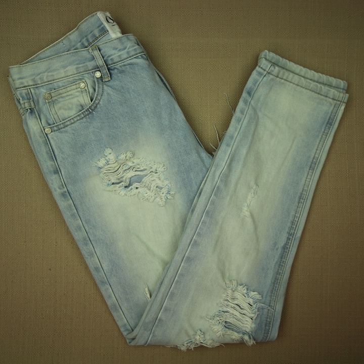 One Teaspoon Awesome Baggies Relaxed Tapered Jeans Women's Size 27 Distressed