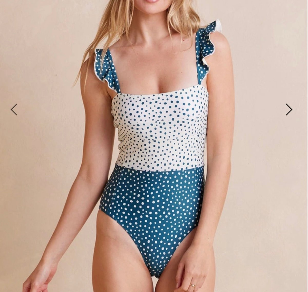 NWOT Summersault Ruffle Oasis One Piece Swimsuit, Size 16