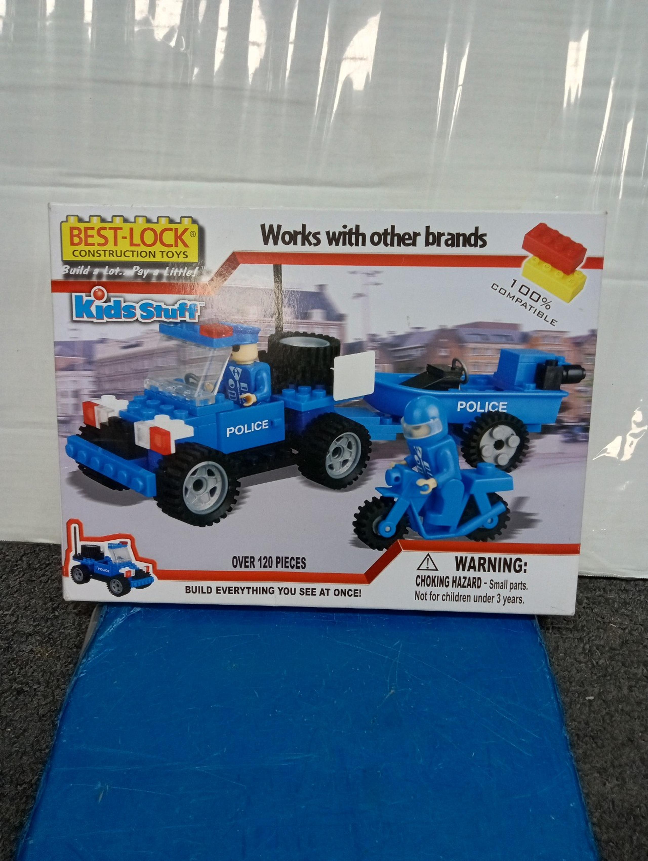 Best lock construction toys compatible with others kids stuff police set