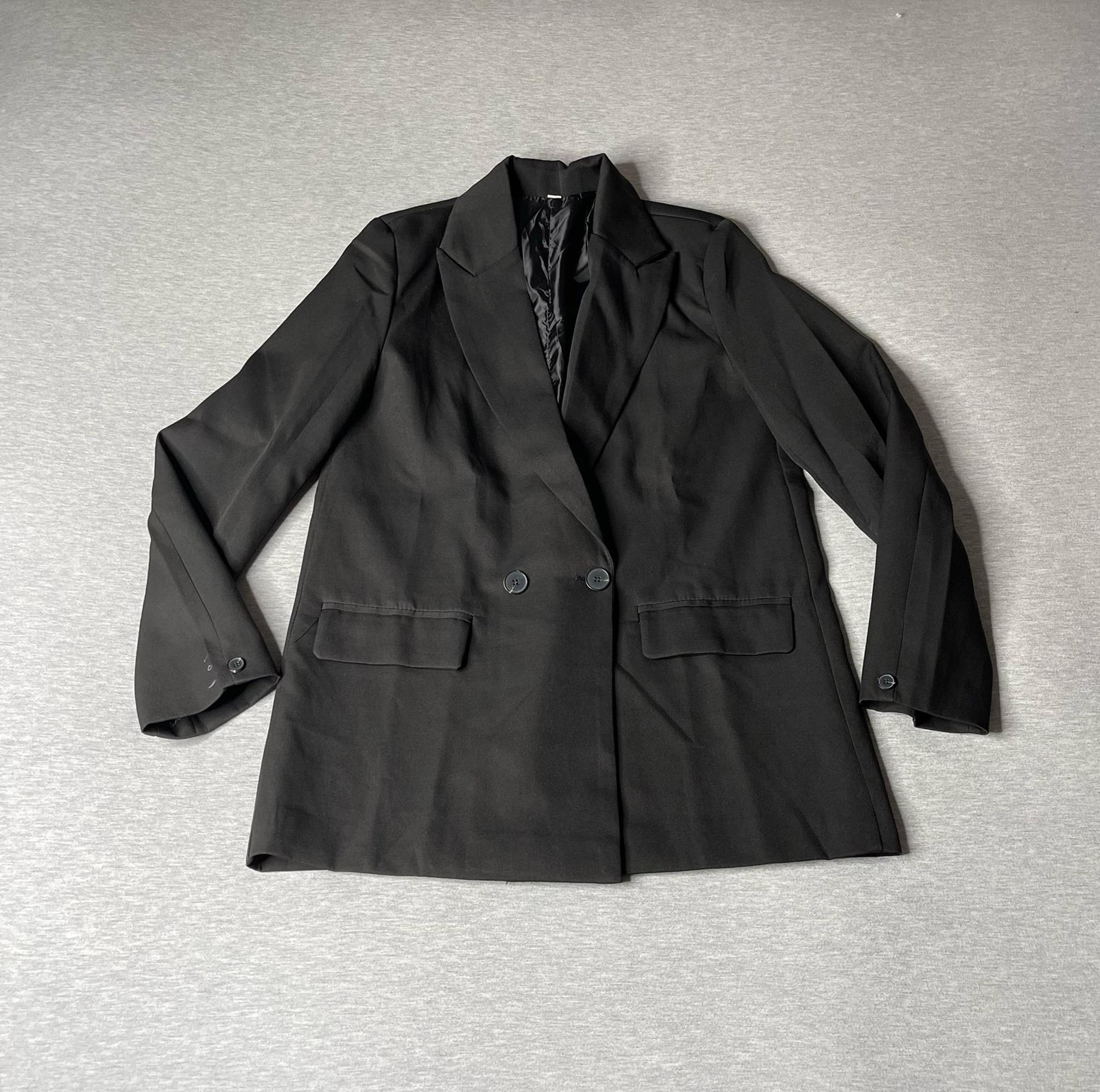 SHEIN Women’s Modichic Double-Breasted Lapel Neck Blazer