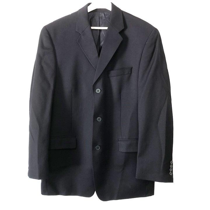 Lord & Taylor DKNY Essentials Mens Virgin Wool Sport Coat Blazer Size 40R