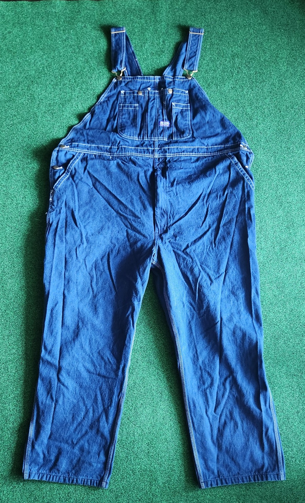 Vintage RoundHouse Overalls Denim Workers Carpenter size Size 52 x 32