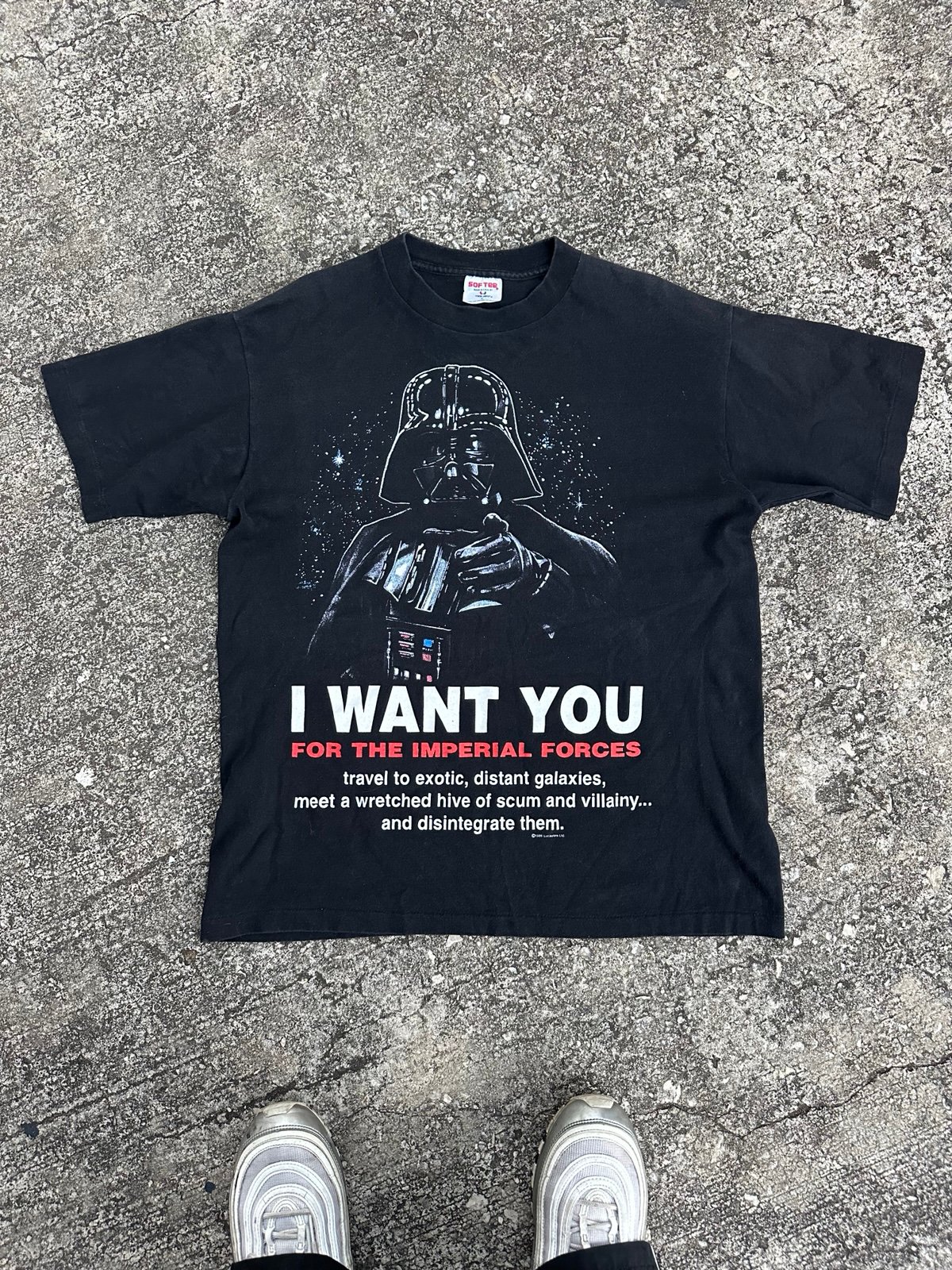 Vintage 1996 Large T-Shirt Star Wars Darth Vader “I WANT YOU…”