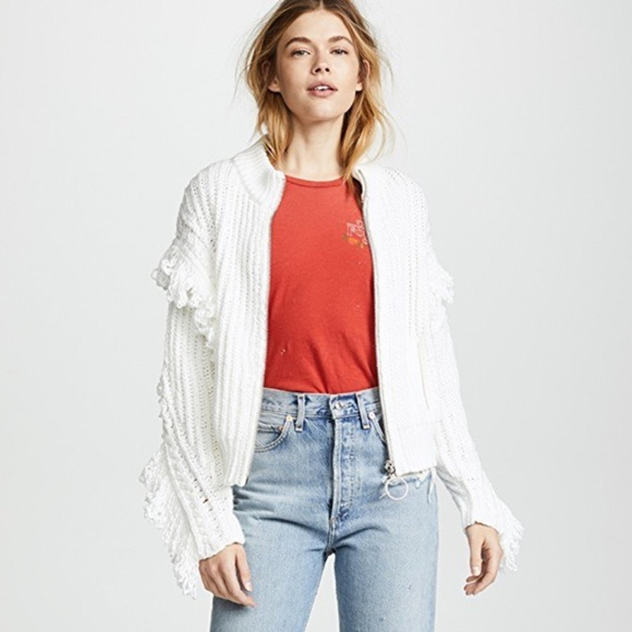 NWT Wildfox Christophe Zip Up Sweater