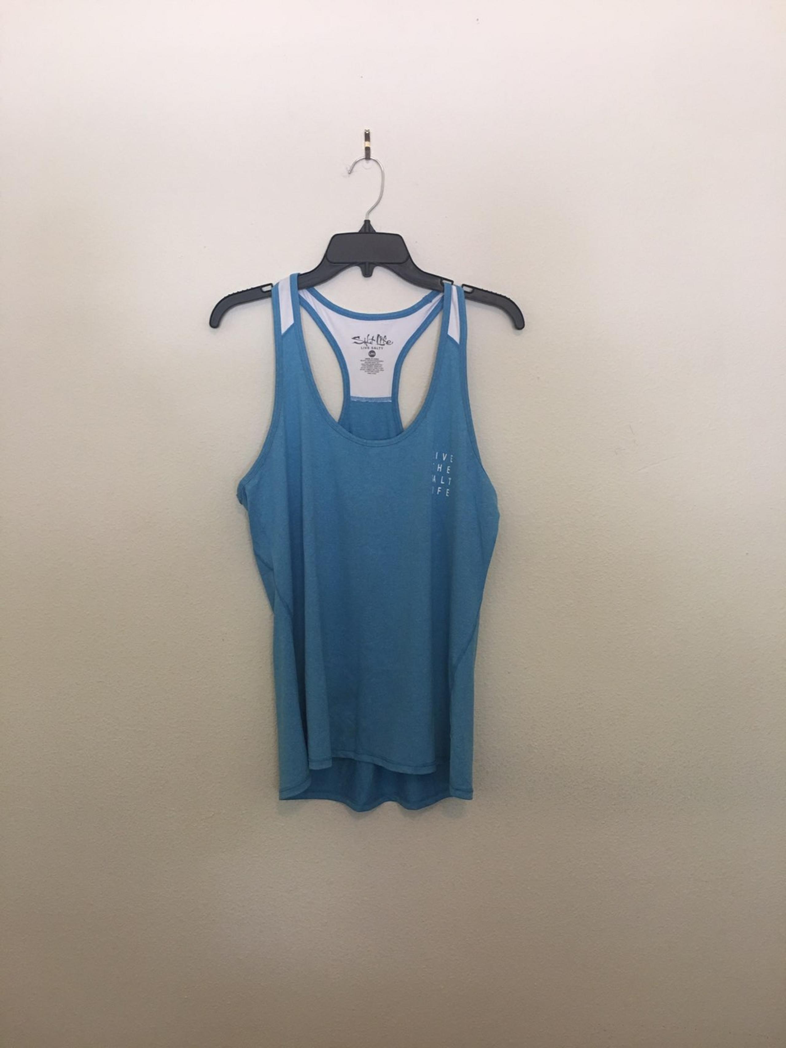 Salt Life Racerback Turquoise Blue Tank