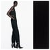 NWOT. Zara Black Darted Sleeveless V-neck Jumpsuit. Size XL.