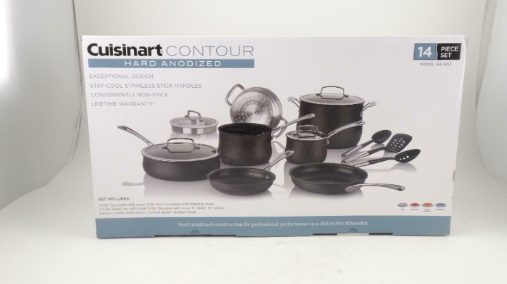 Cuisinart Contour 64-14ST 14 Piece Set Hard Anodized Non-Stick Coating RETAILS