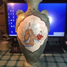 Antique Japanese porcelain vases