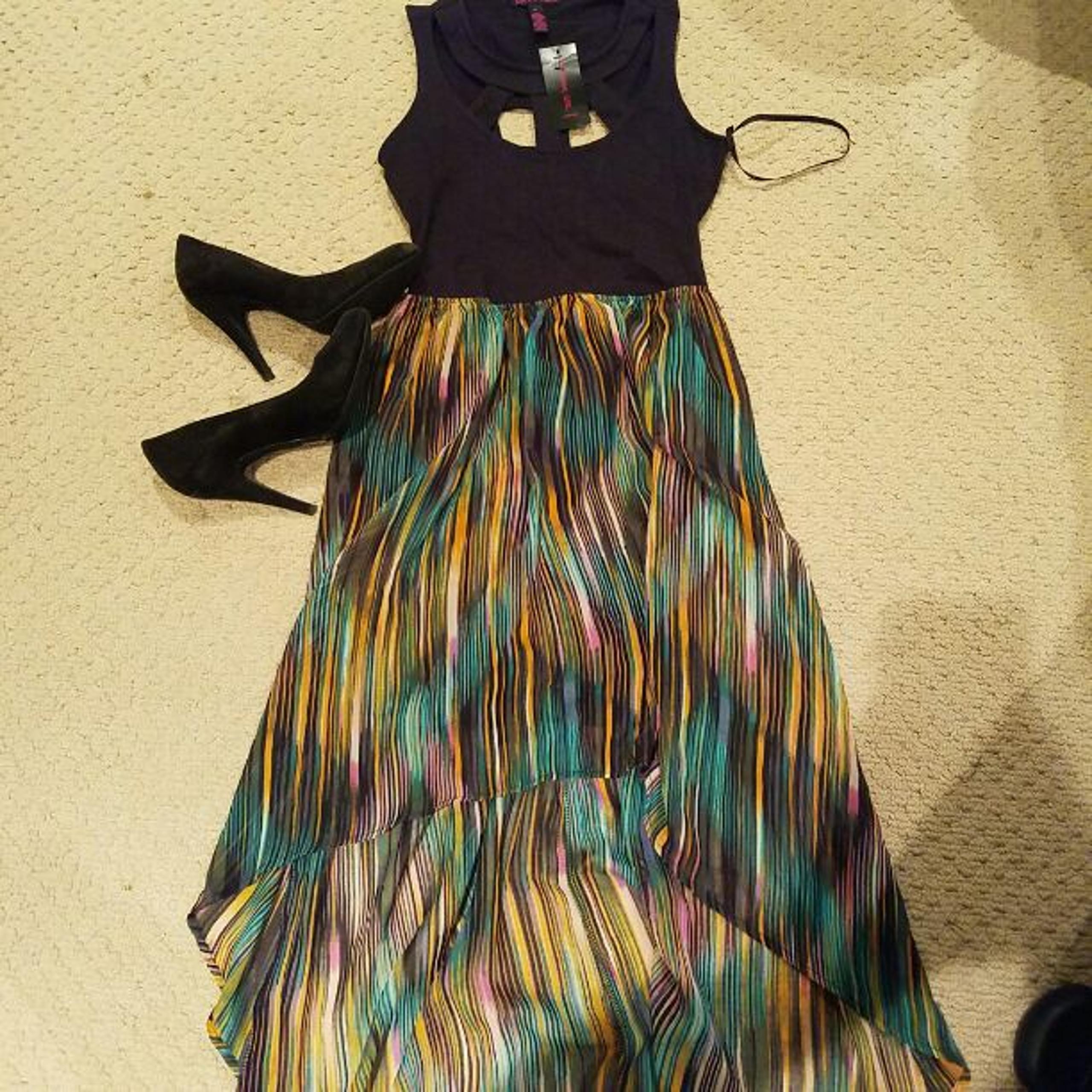 Material Girl high low cutout maxi