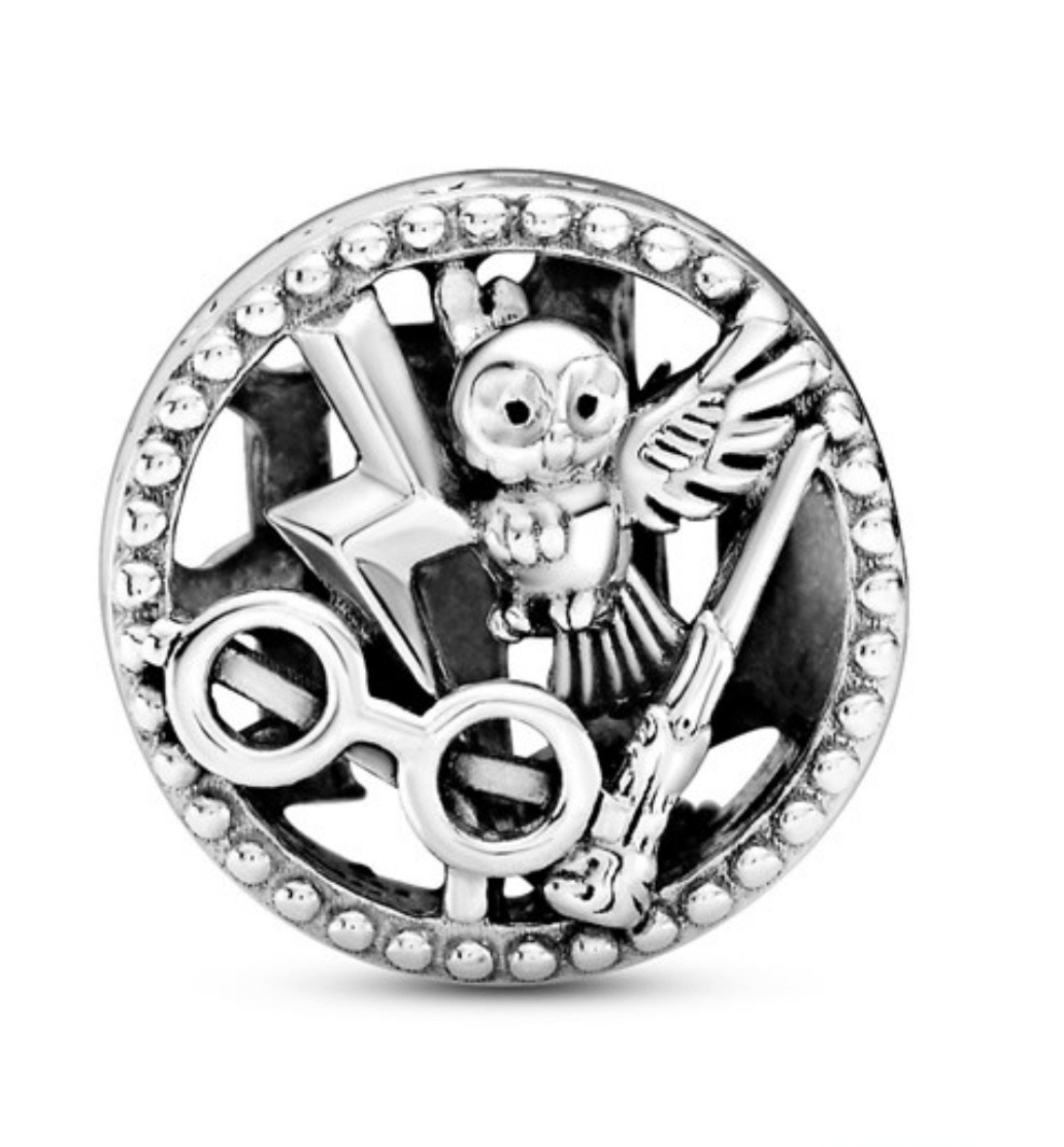 New Pandora Harry Potter Openwork Harry Potter Icons silver Charm for bracelet