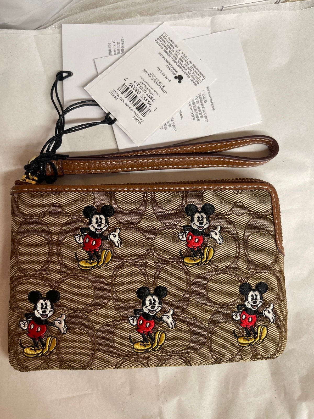 Disney x coach wristlet