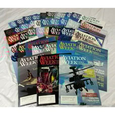 Vintage Magazine Lot (38) Aviation Week July 7, 1997 - March 30, 1998