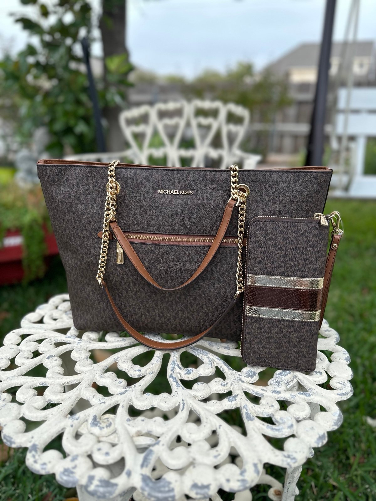 Michael Kors purse and wallet