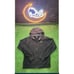 Vintage Nike Y2k Mens Size Medium Black Distressed Full Zip Up Hoodie Sweatshirt