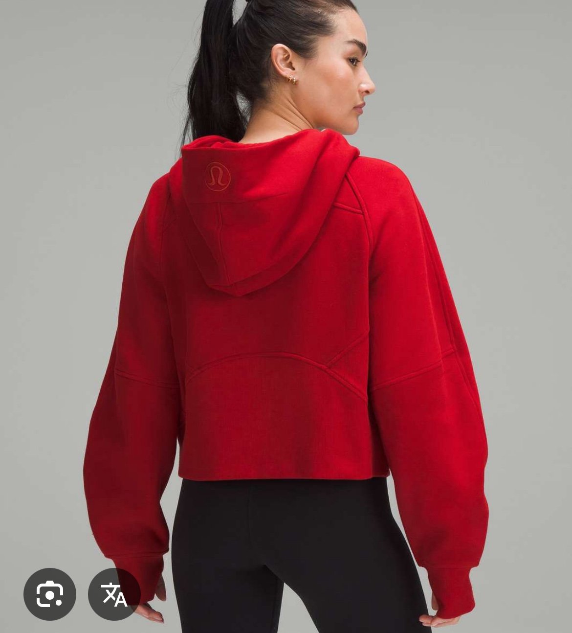 Lululemon scuba hoodie dark red