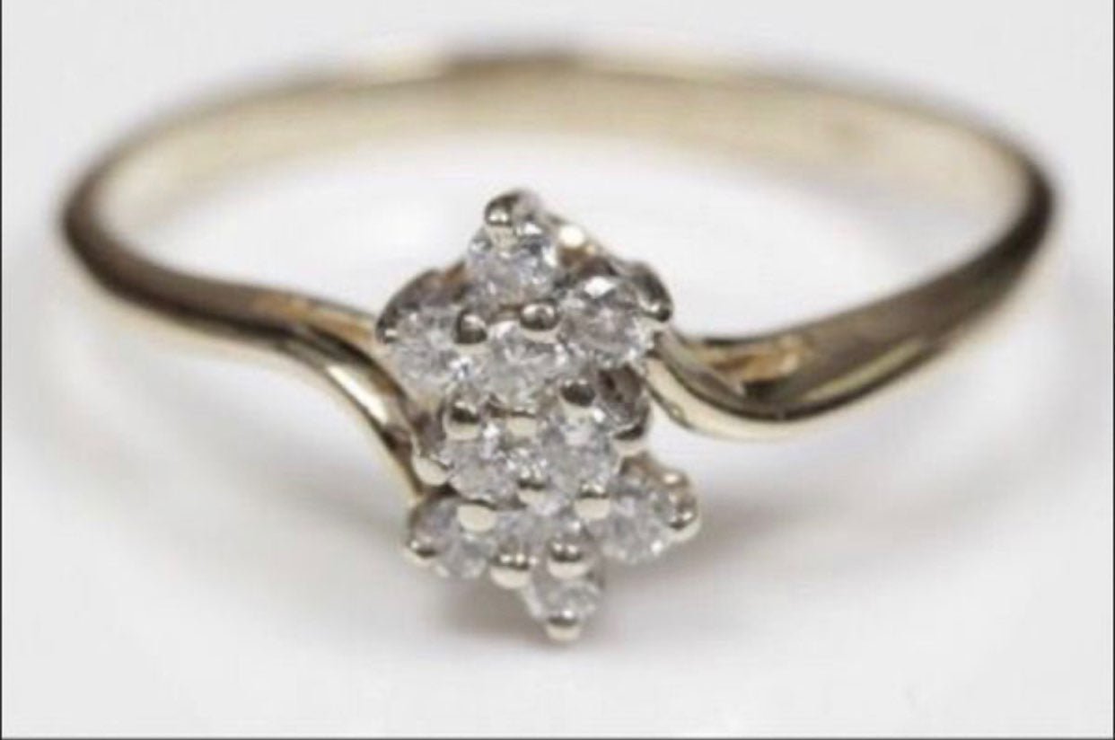 14K Diamond Ring