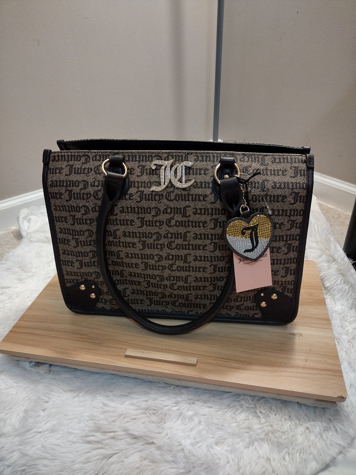Juicy Couture No Rules Tote Taupe/Brown Status Large Tote (New)