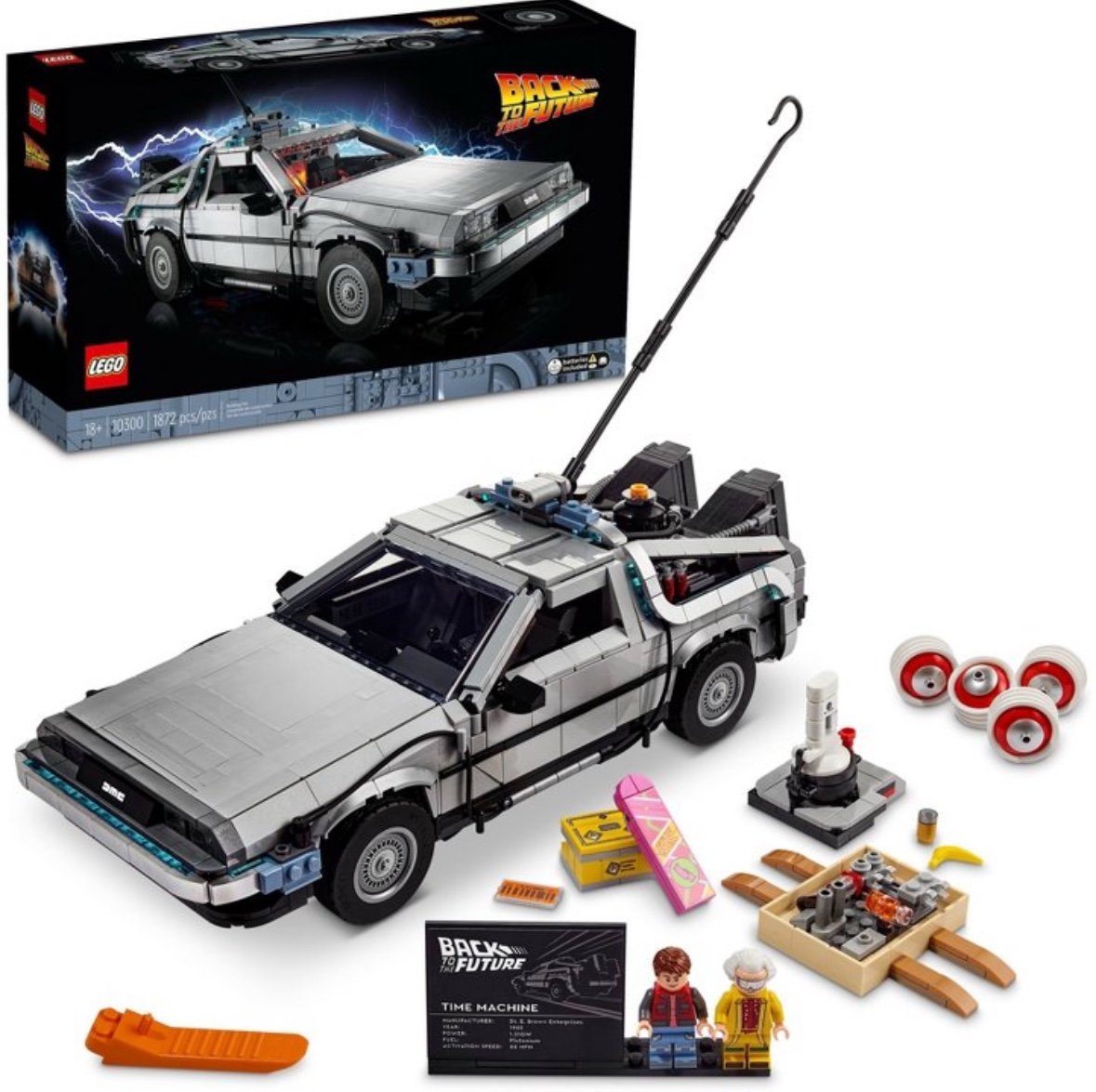 LEGO 10300 Back to The Future Time Machine NWT