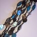 Brighton Riviera Blue Lagoon Wood Shell Beaded Boho Multi Strand Bracelet