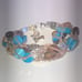 Brighton Riviera Blue Lagoon Wood Shell Beaded Boho Multi Strand Bracelet