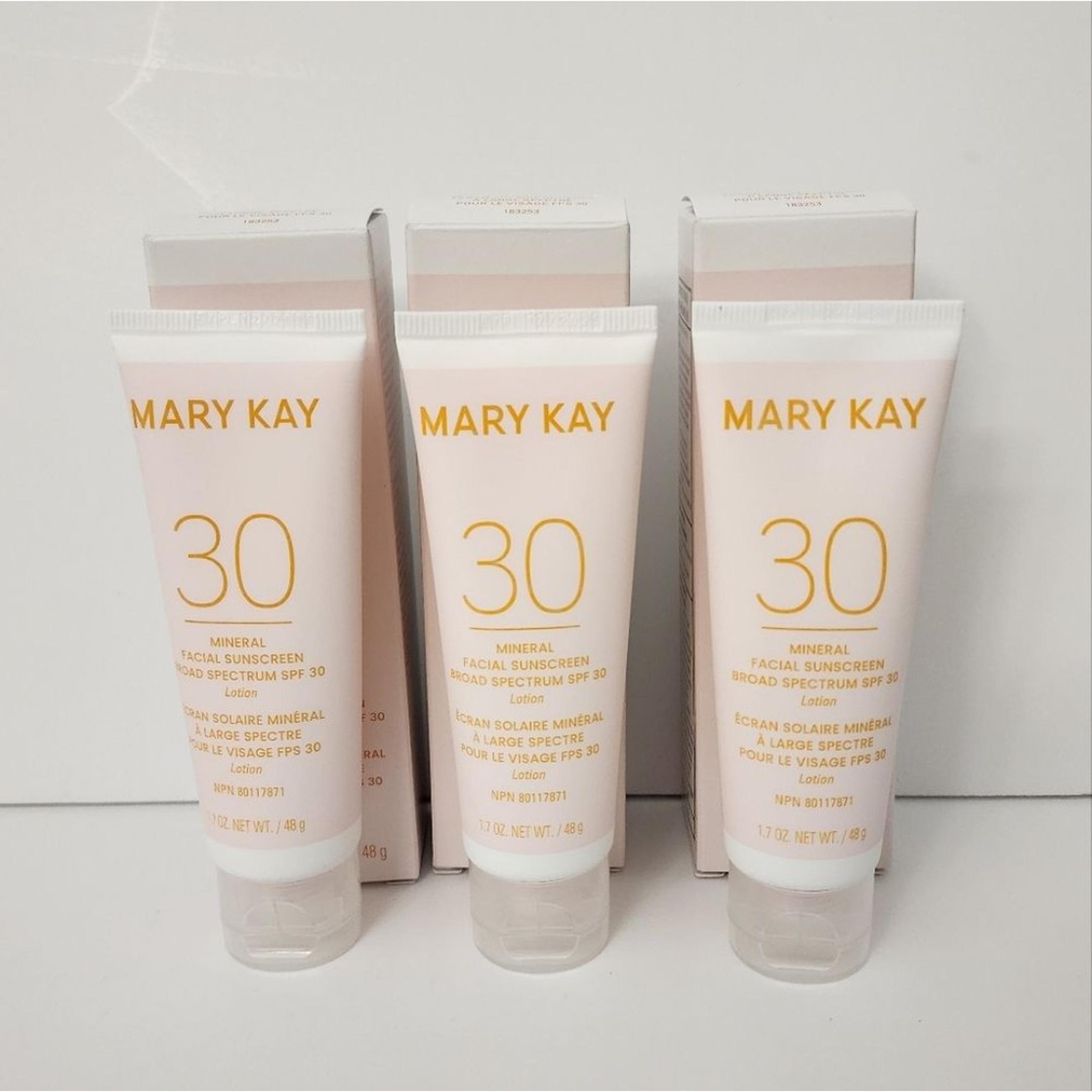 Mary Kay Mineral Facial Suncreen Broad Spectrum SPF 30 Lot Of 3 NEW