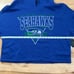 Seattle Seahawks NFL Women’s Crop Hoodie Sweatshirt Junk Food Clothing NWT