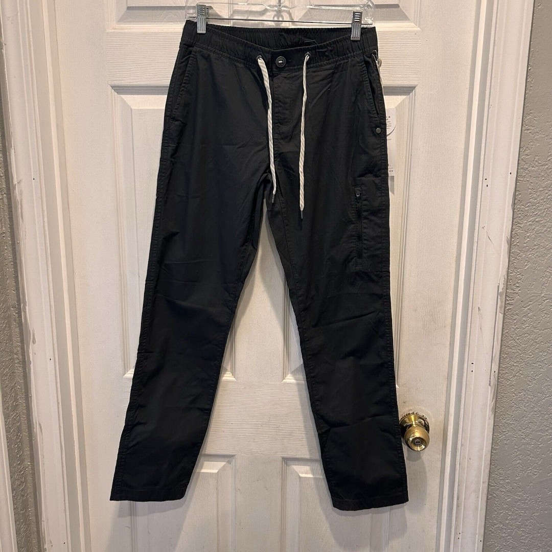 Vuori Ripstop Pants Womens Small Charcoal Gray Drawstring Zipper Pocket NWT
